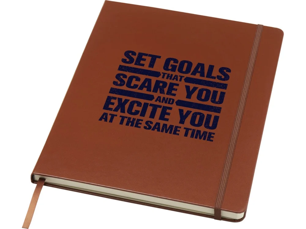 Классический деловой блокнот А4 коричневый - фото 5