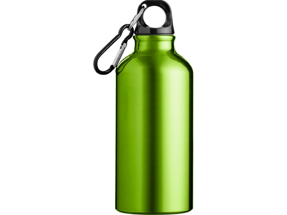 Бутылка Oregon с карабином зеленое яблоко/черный 400 мл - фото 3