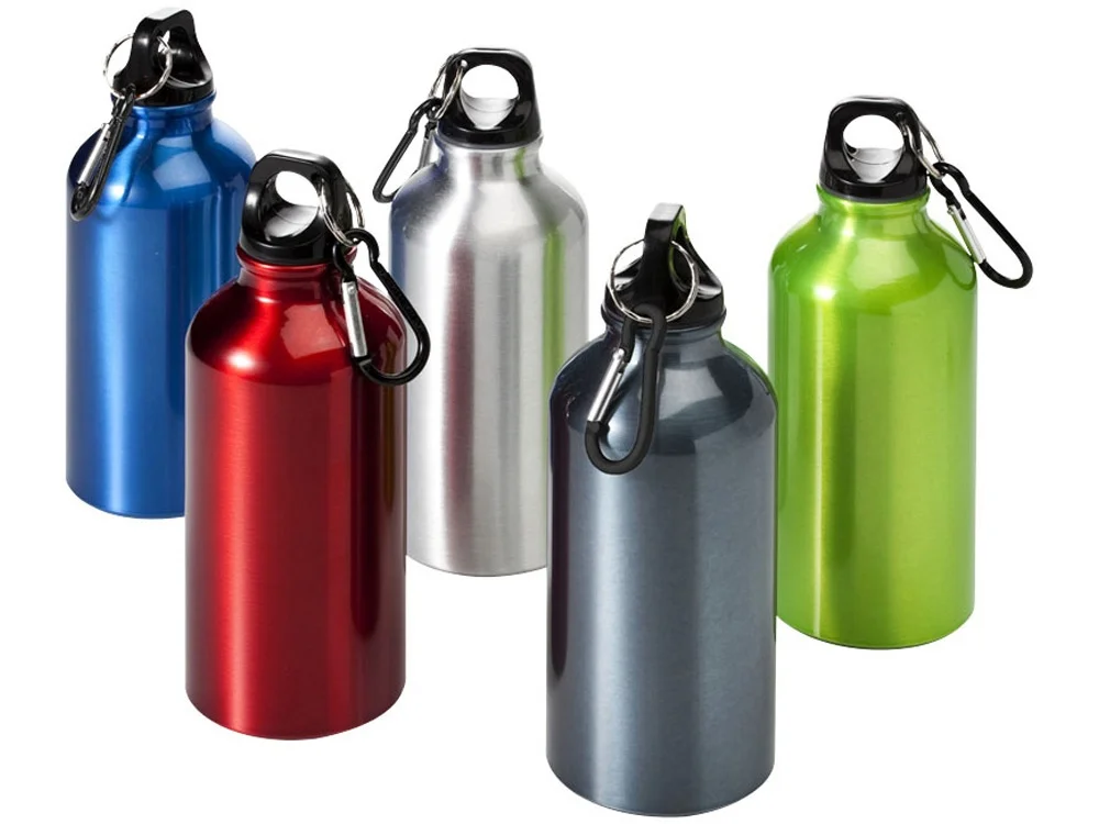 Бутылка Oregon с карабином синий/черный 400 мл - фото 4