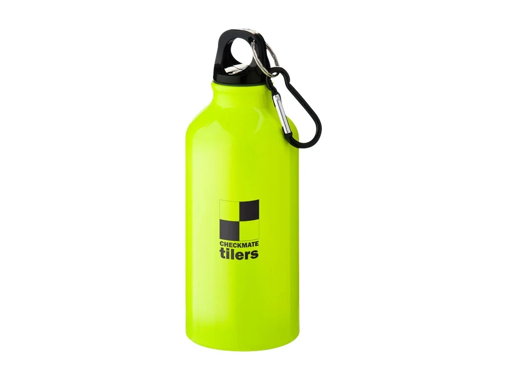 Бутылка Oregon с карабином неоновый желтый 400 мл - фото 4