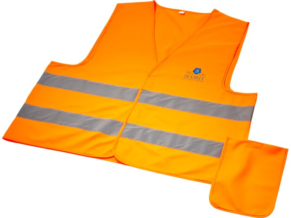 Защитный жилет Watсh-out неоновый оранжевый L-XL - фото 7