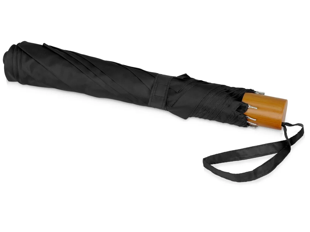 Зонт складной Oho черный - фото 3