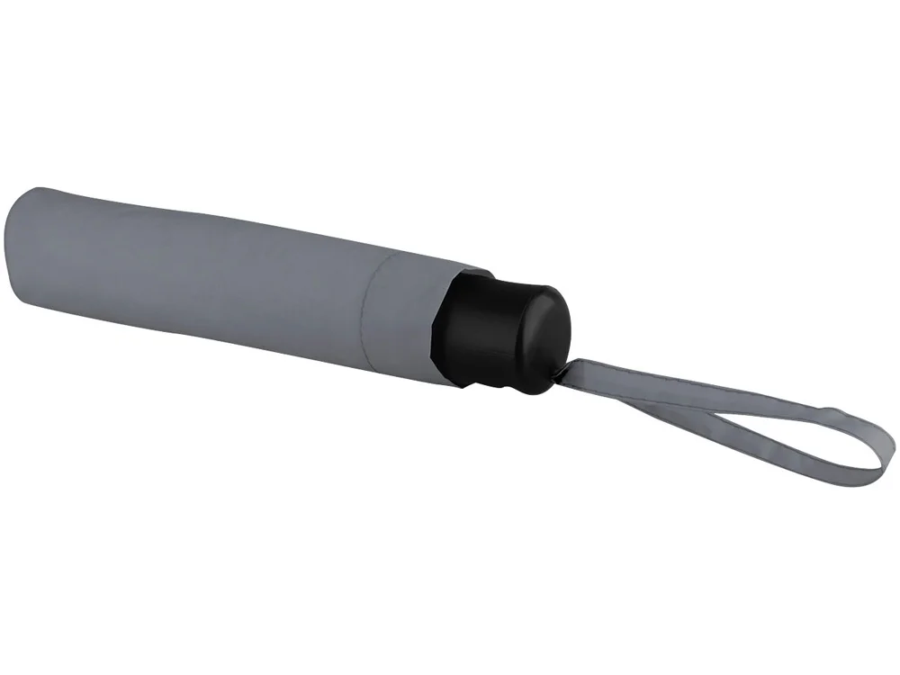 Зонт складной Ida серый/черный - фото 3