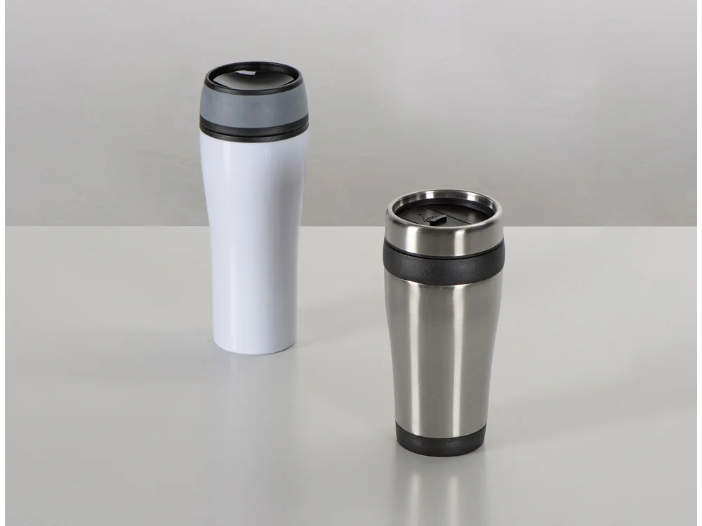 Термостакан «Curve», белый/серый/черный, 400 мл - фото 4