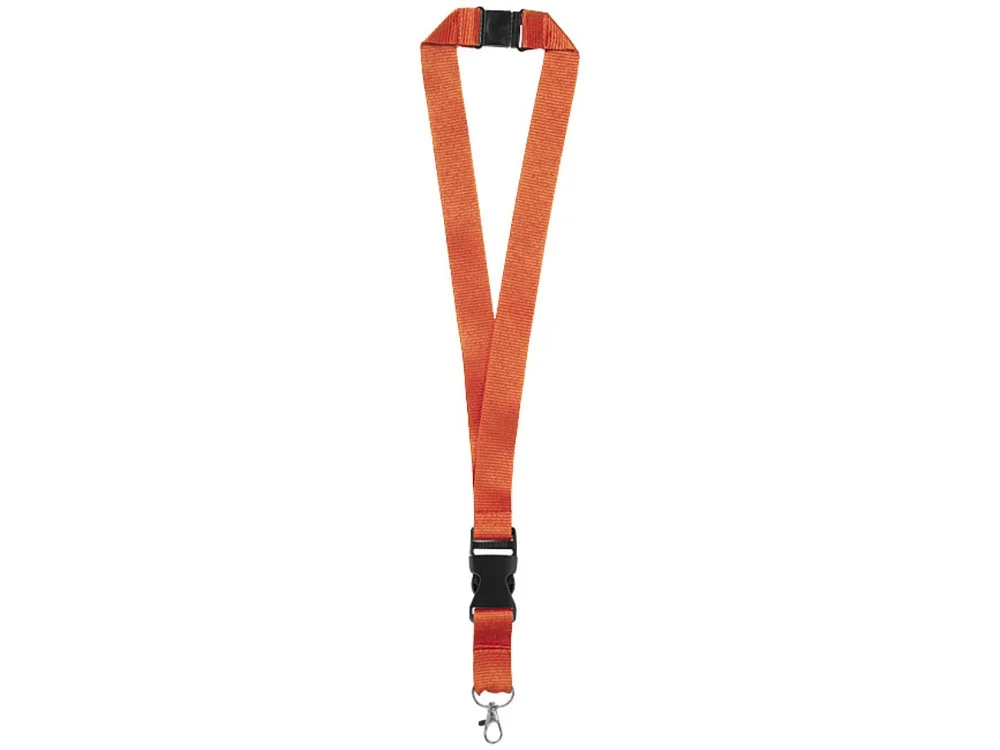 Шнурок Yogi со съемным креплением оранжевый/черный/серебристый - фото 4