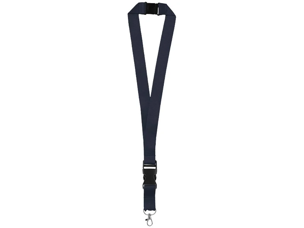 Шнурок Yogi со съемным креплением темно-синий/черный/серебристый - фото 4