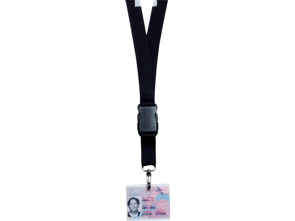 Шнурок Yogi со съемным креплением черный/серебристый - фото 2