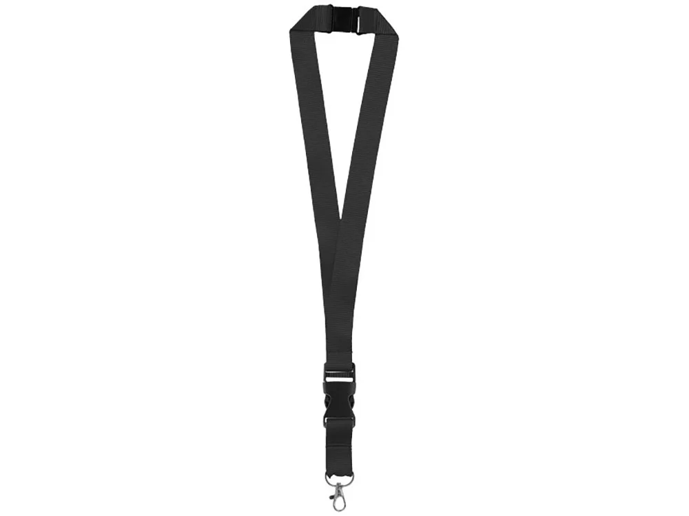 Шнурок Yogi со съемным креплением черный/серебристый - фото 3