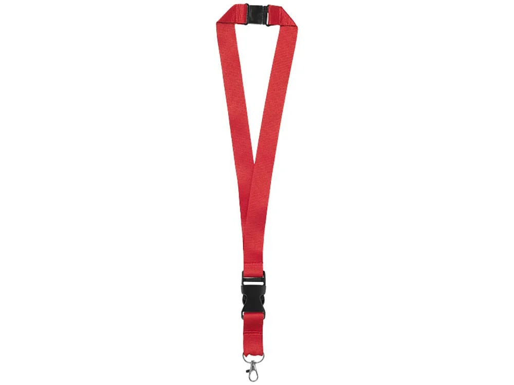 Шнурок Yogi со съемным креплением красный/черный/серебристый - фото 2