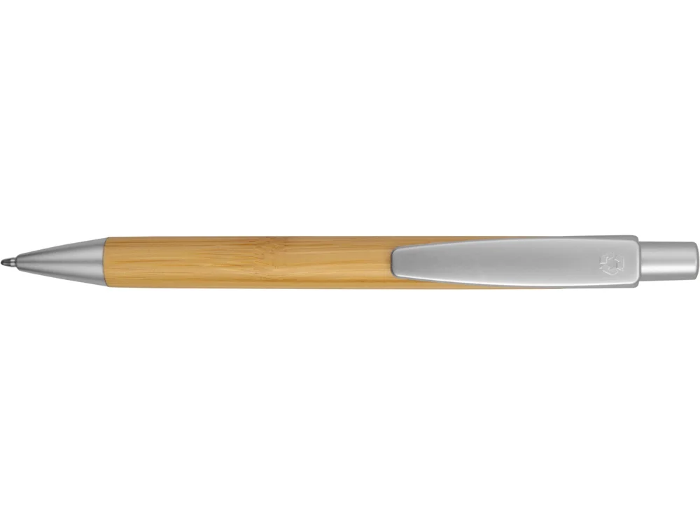 Ручка шариковая Borneo светло-коричневый/серебристый - фото 5