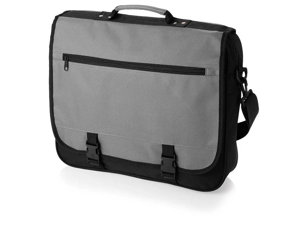 Конференц сумка для документов «Anchorage», серый/черный - фото 2
