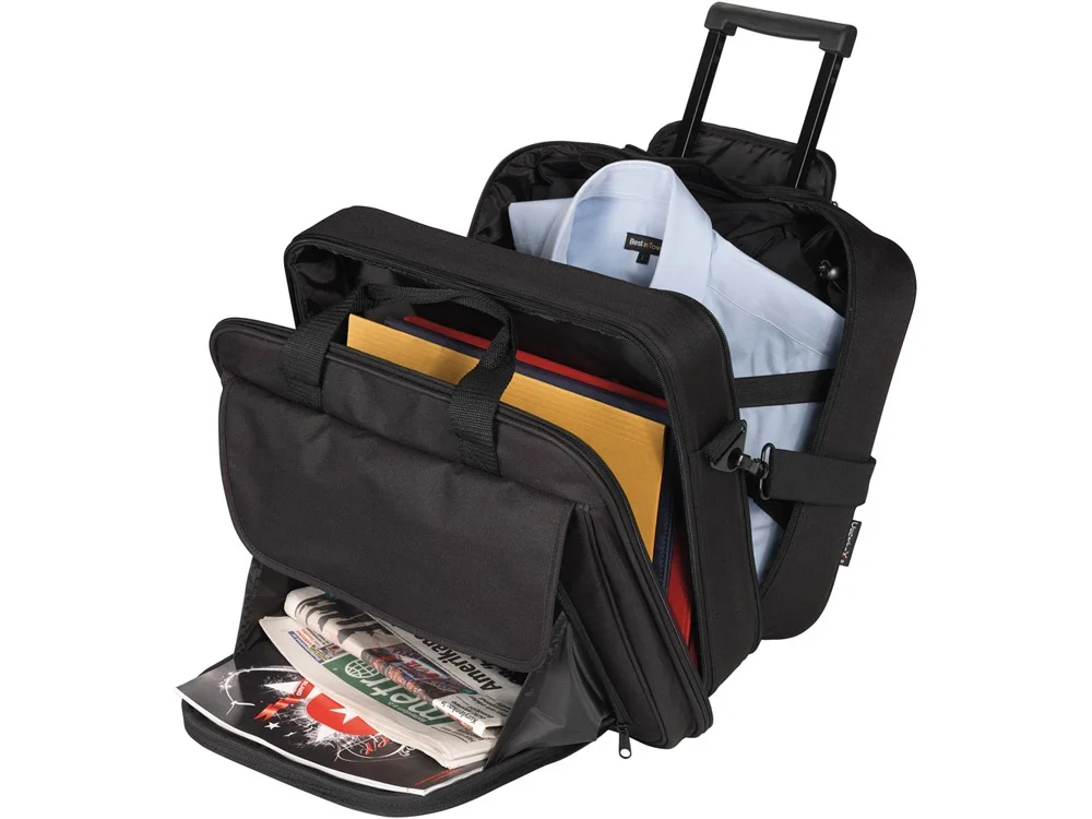 Сумка на колесиках с отделением для ноутбука, черный - фото 2