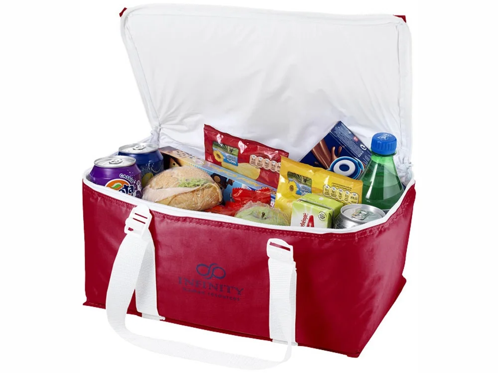 Сумка-холодильник «Lavrik», красный/белый - фото 5