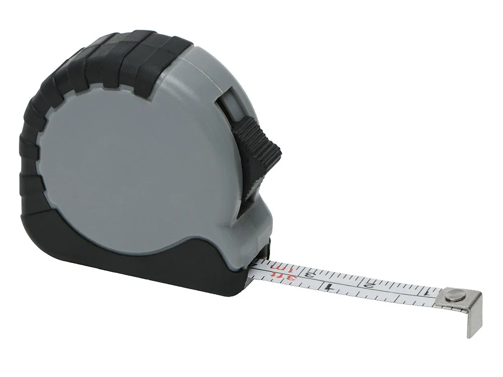 Рулетка-брелок «Habana Mini», 1м, серый - фото 2