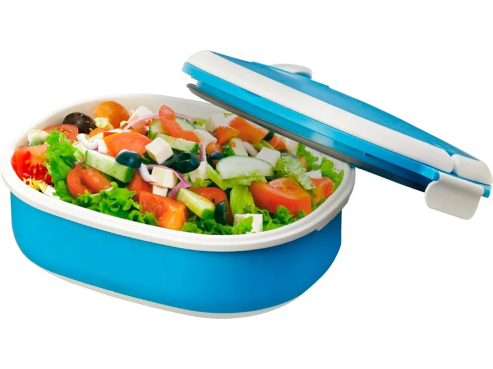 Ланч-бокс «Spiga», синий/белый, 750 мл - фото 4