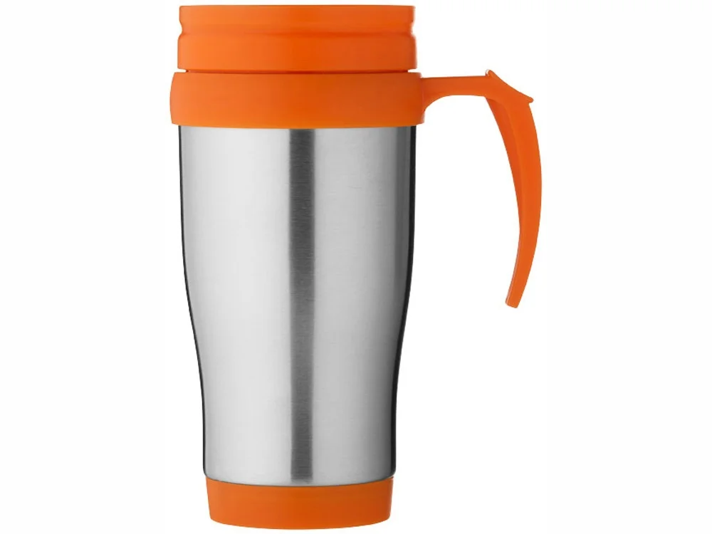 Термокружка «Sanibel», серебристый/оранжевый, 330 мл - фото 5