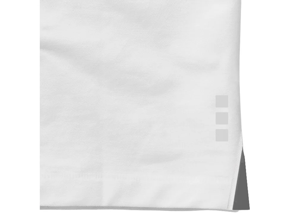 Рубашка поло "Markham" женская, белый/серый антрацит, XS - фото 8