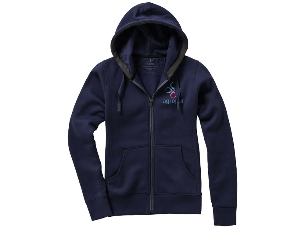 Толстовка «Arora» женская с капюшоном, темно-синий, M - фото 5
