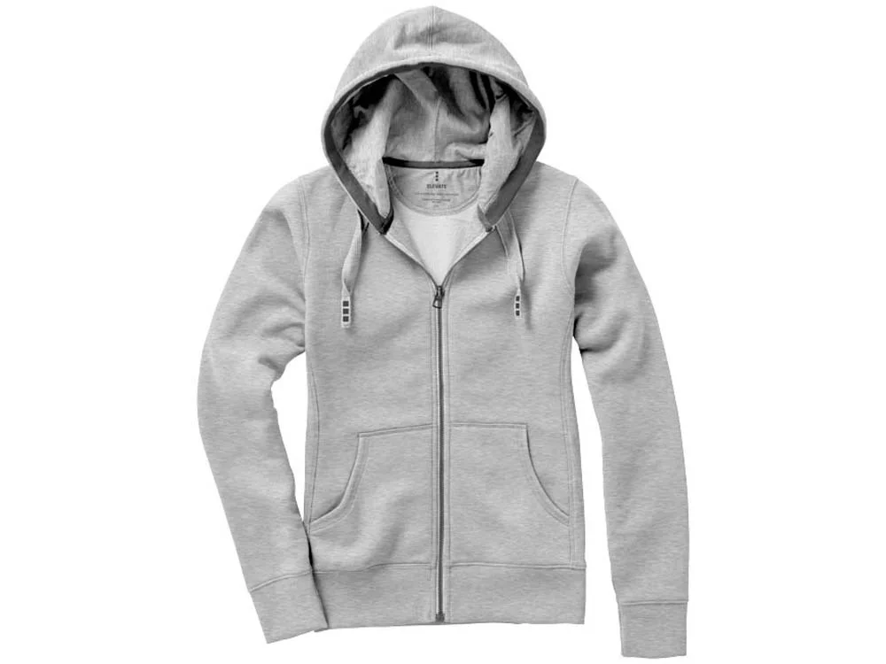 Толстовка Arora женская с капюшоном серый меланж L - фото 12