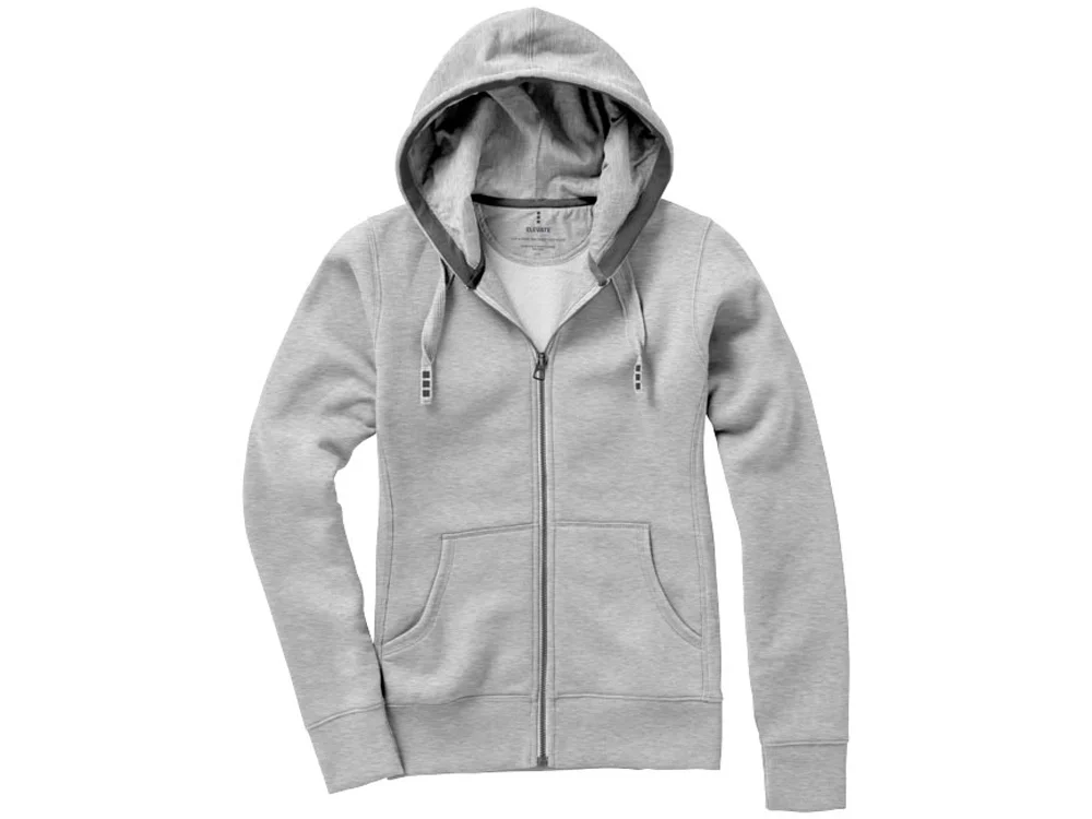 Толстовка Arora женская с капюшоном серый меланж L - фото 4