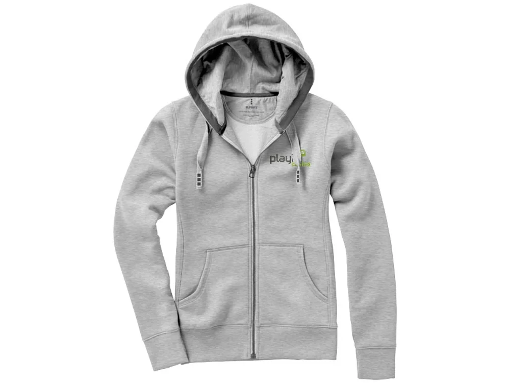 Толстовка Arora женская с капюшоном серый меланж L - фото 5