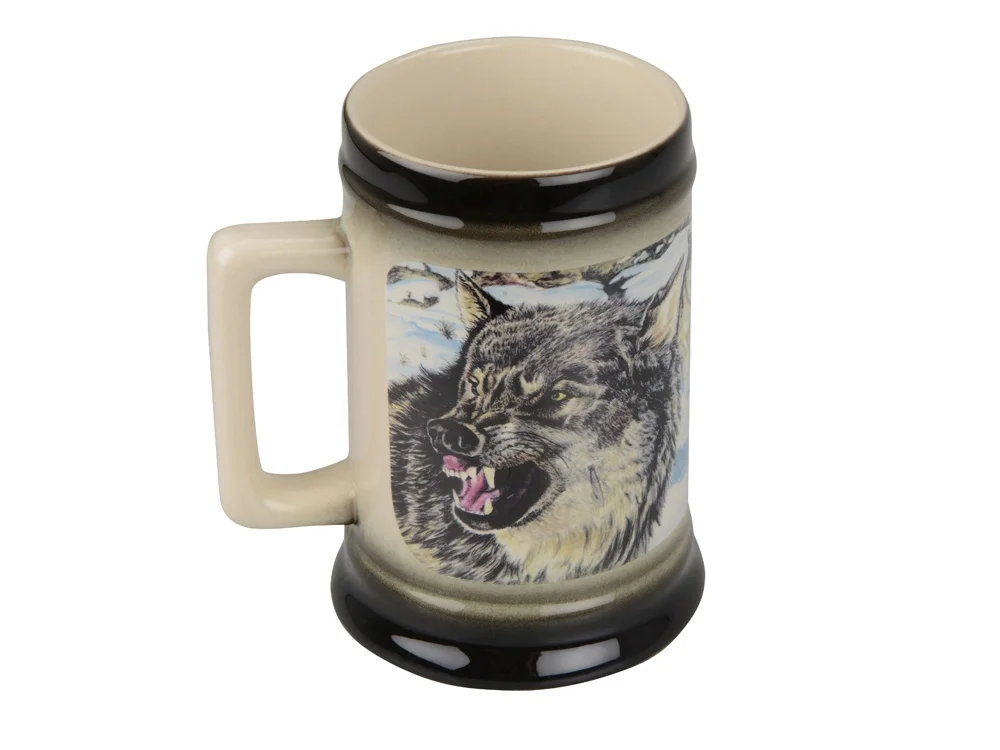 Кружка За удачную охоту кремовый/коричневый 700 мл - фото 2