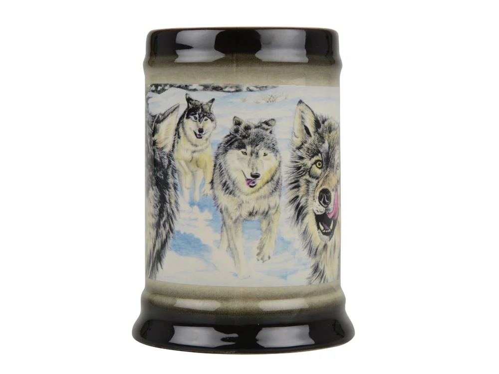 Кружка За удачную охоту кремовый/коричневый 700 мл - фото 3