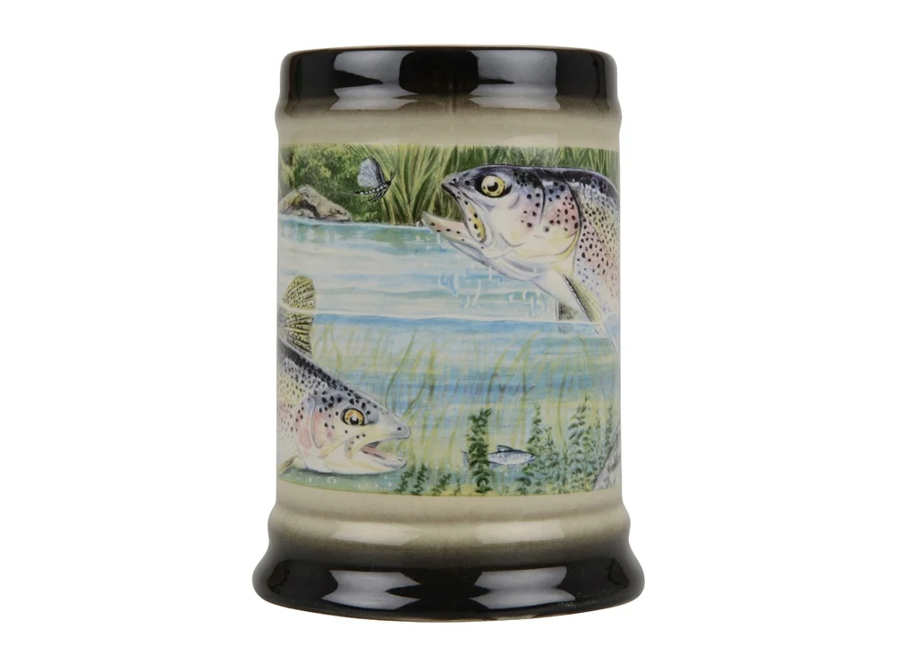 Кружка За удачную рыбалку кремовый/зеленый 700 мл - фото 3