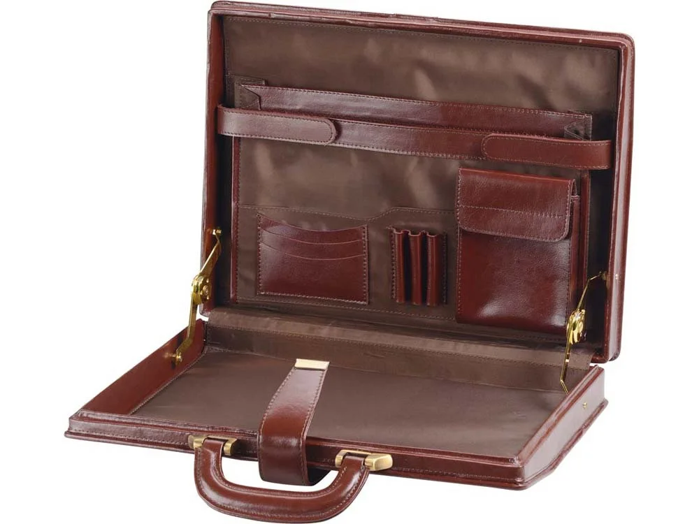 Портфель Эксперт коричневый - фото 2
