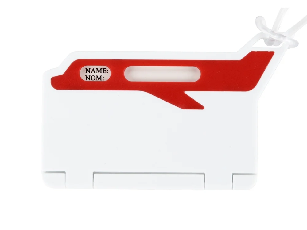 Бирка для багажа Hop белый/красный - фото 2