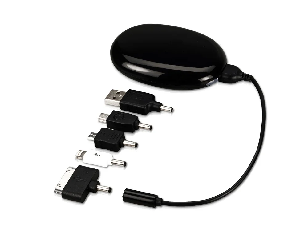 Внешний аккумулятор «Камень», 2000 mAh, черный/серебристый/белый - фото 2