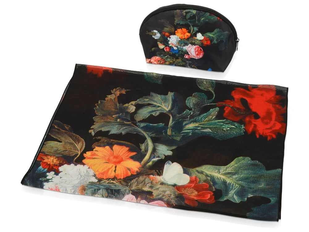 Подарочный набор Цветы черный/разноцветный - фото 2