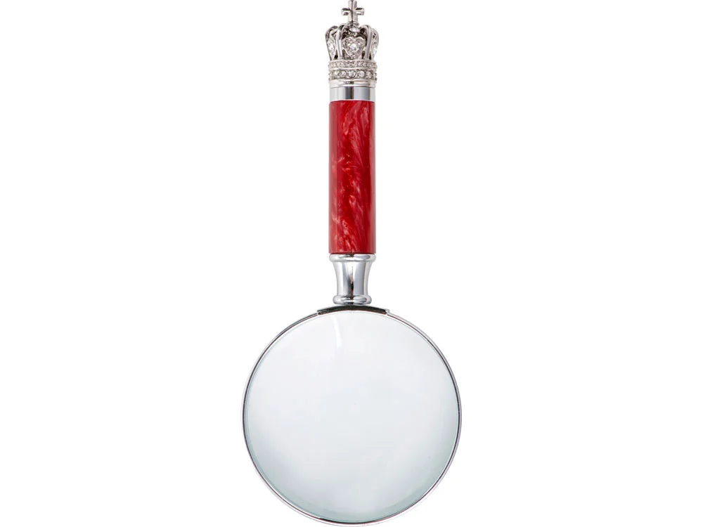 Набор «Принц Уэльский»: ручка, лупа, нож для бумаг, красный перламутр - фото 5