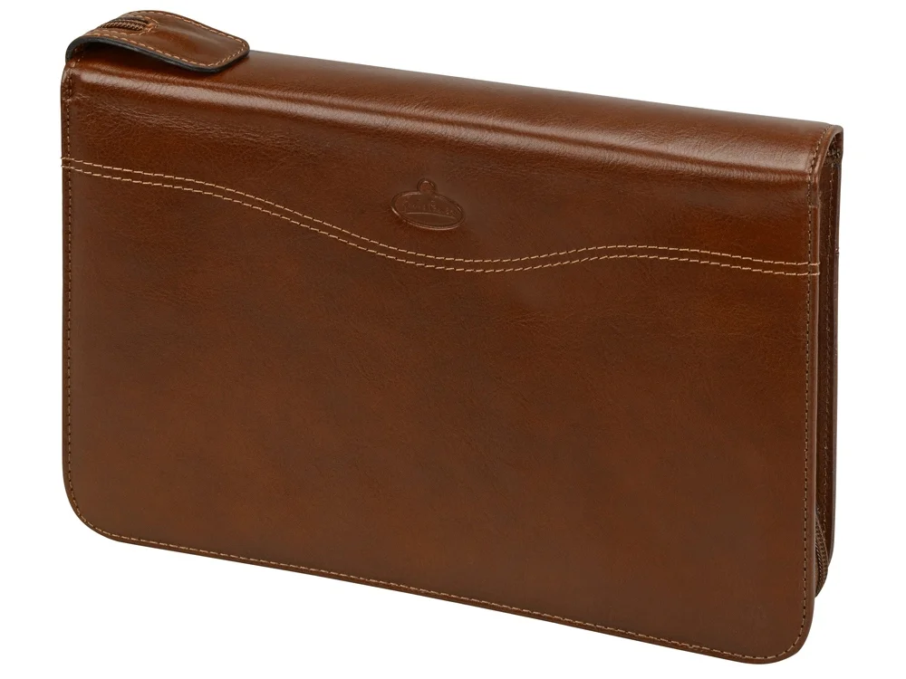 Папка на молнии Первое лицо коричневый - фото 2