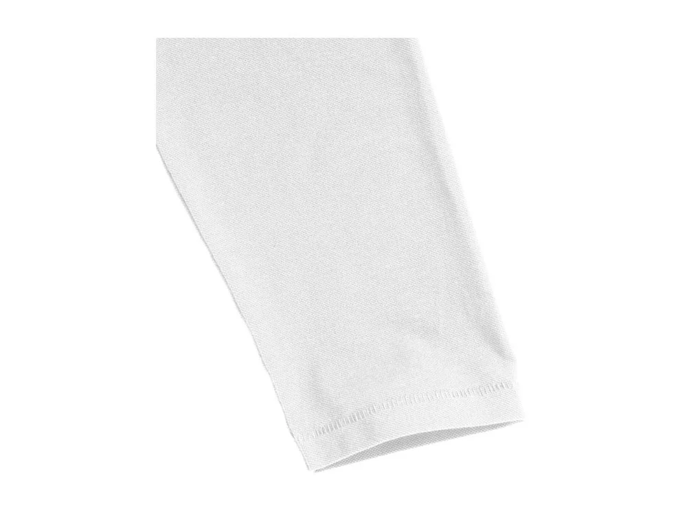 Рубашка поло Oakville мужская с длинным рукавом белый M - фото 6