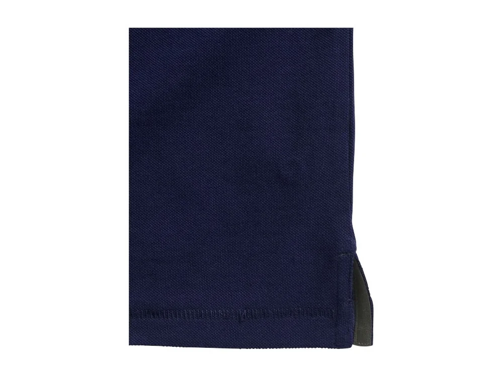 Рубашка поло Oakville мужская с длинным рукавом темно-синий XS - фото 5