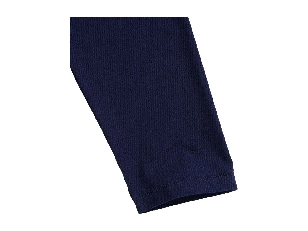 Рубашка поло Oakville мужская с длинным рукавом темно-синий XS - фото 6