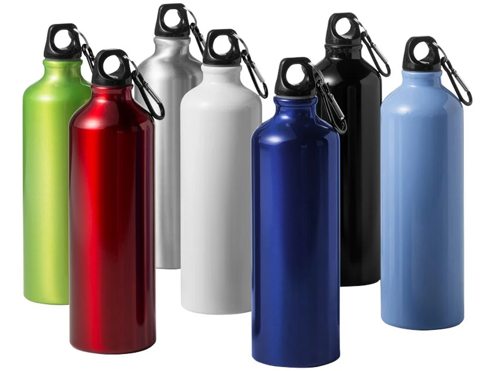 Алюминиевая бутылка «Oregon» с карабином, красный, 770 мл - фото 3