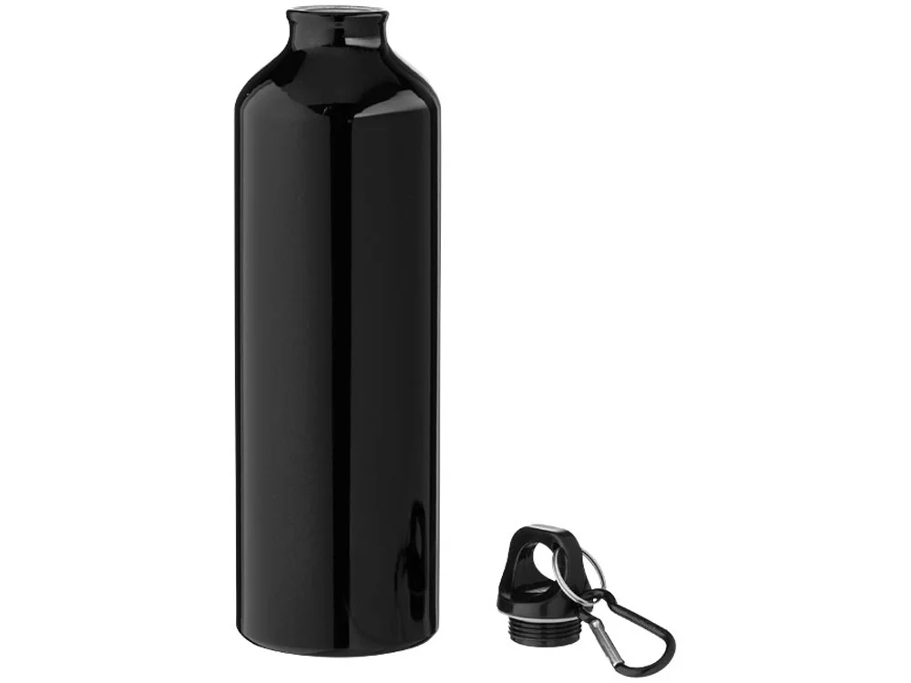 Алюминиевая бутылка «Oregon» с карабином, черный, 770 мл - фото 2