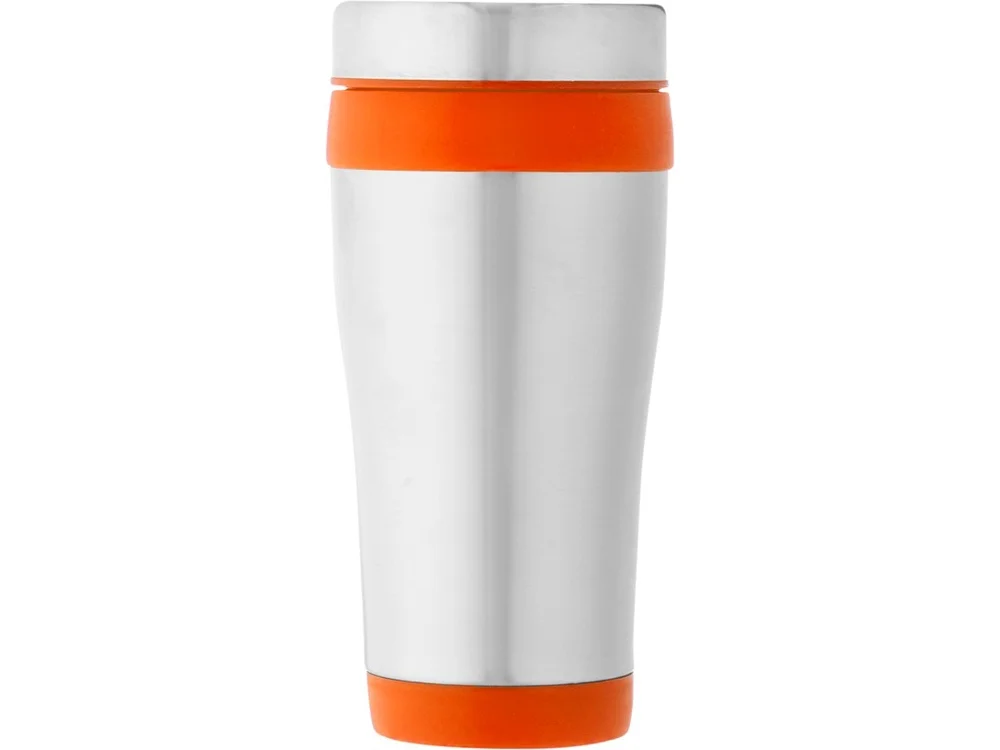 Термокружка Elwood 400 мл серебристый/оранжевый - фото 3