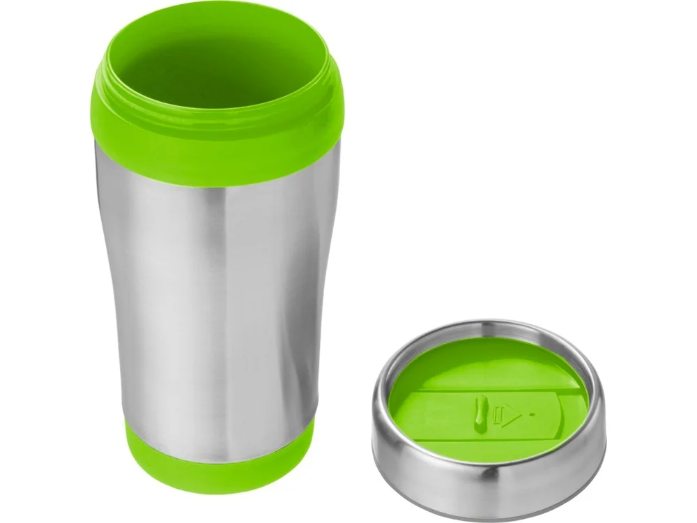 Термокружка Elwood 400 мл серебристый/лайм - фото 2