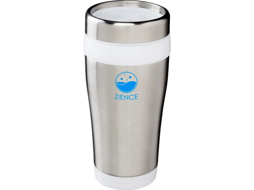 Термокружка Elwood 400 мл серебристый/белый - фото 5