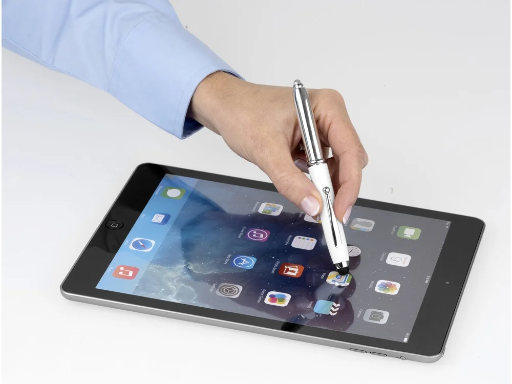 Ручка-стилус шариковая «Xenon», белый/серебристый - фото 5