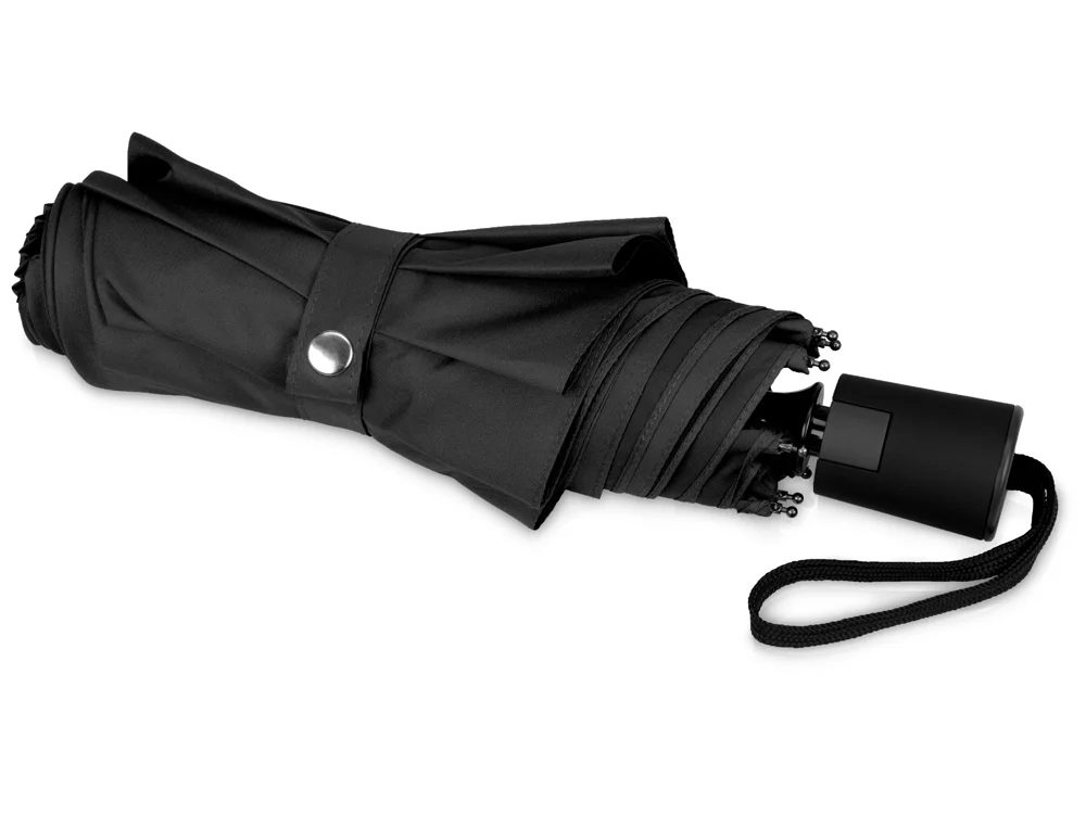 Зонт складной Wali черный - фото 3