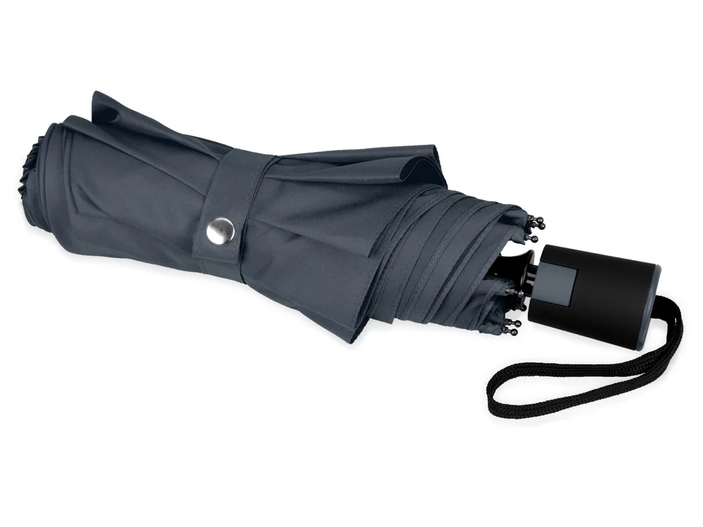 Зонт складной «Wali», темно-синий - фото 3