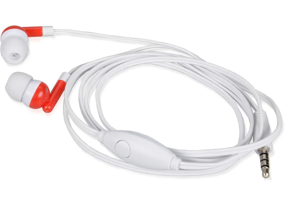 Наушники «Марсель» с набором переходников, красный/белый - фото 3