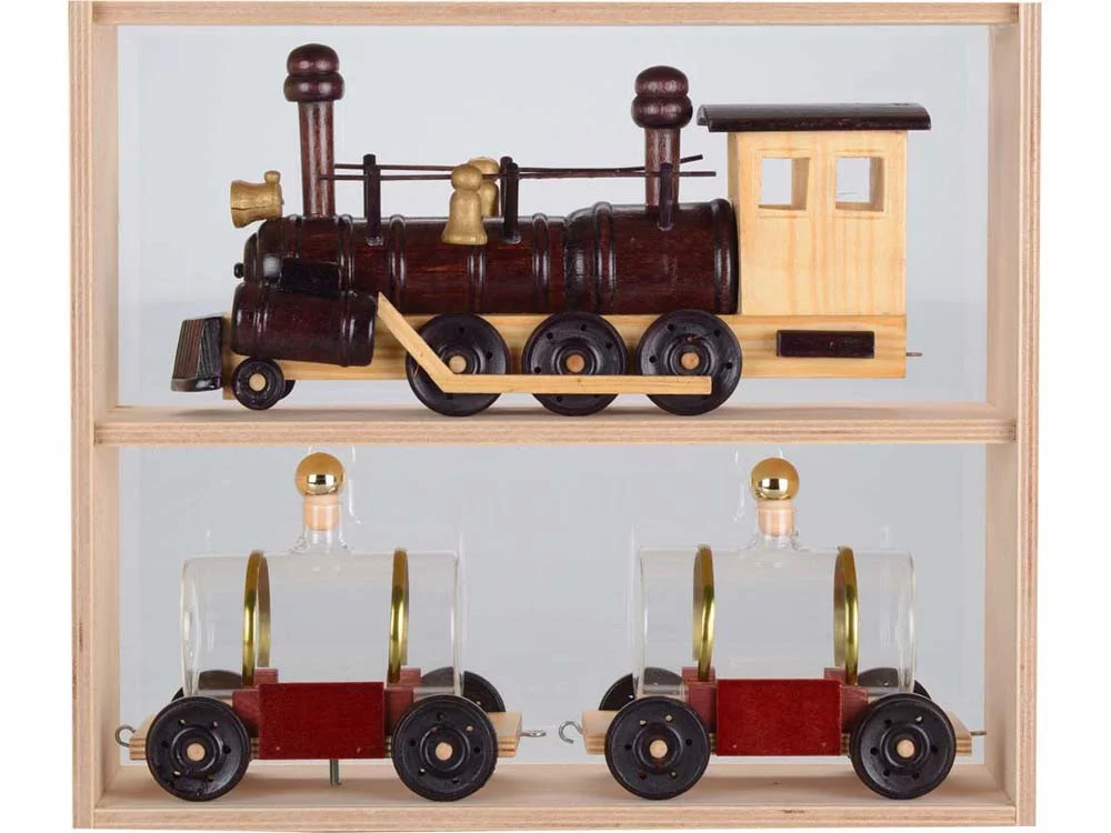 Графин «Грузовой состав», коричневый/натуральный/прозрачный, 2 х 200 - фото 2