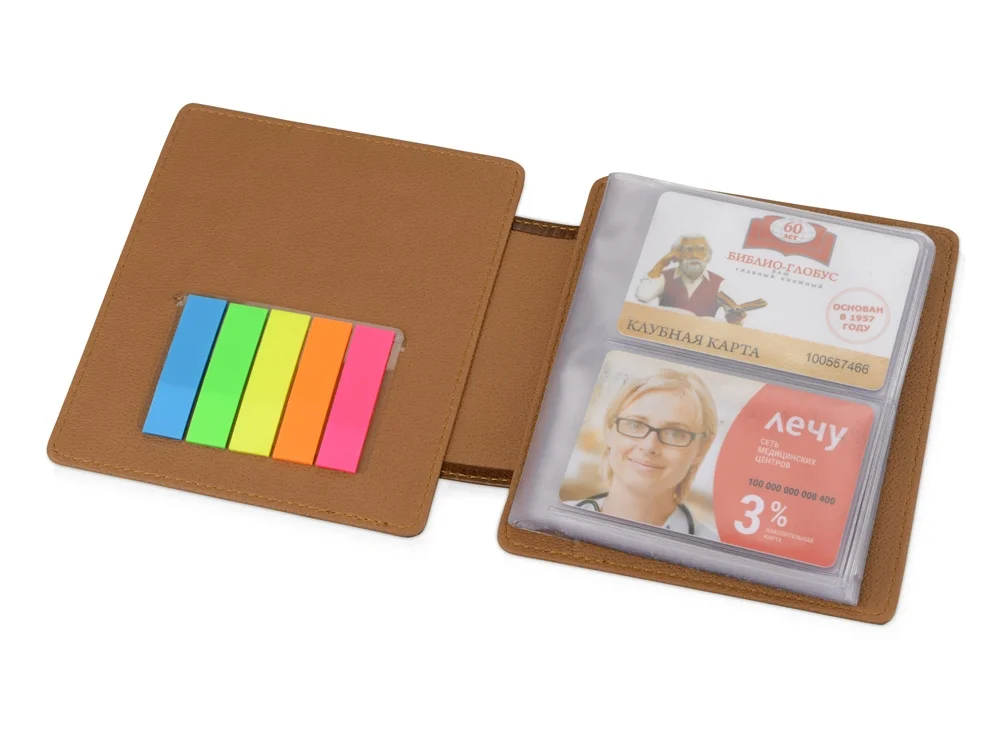 Визитница, коричневый - фото 3