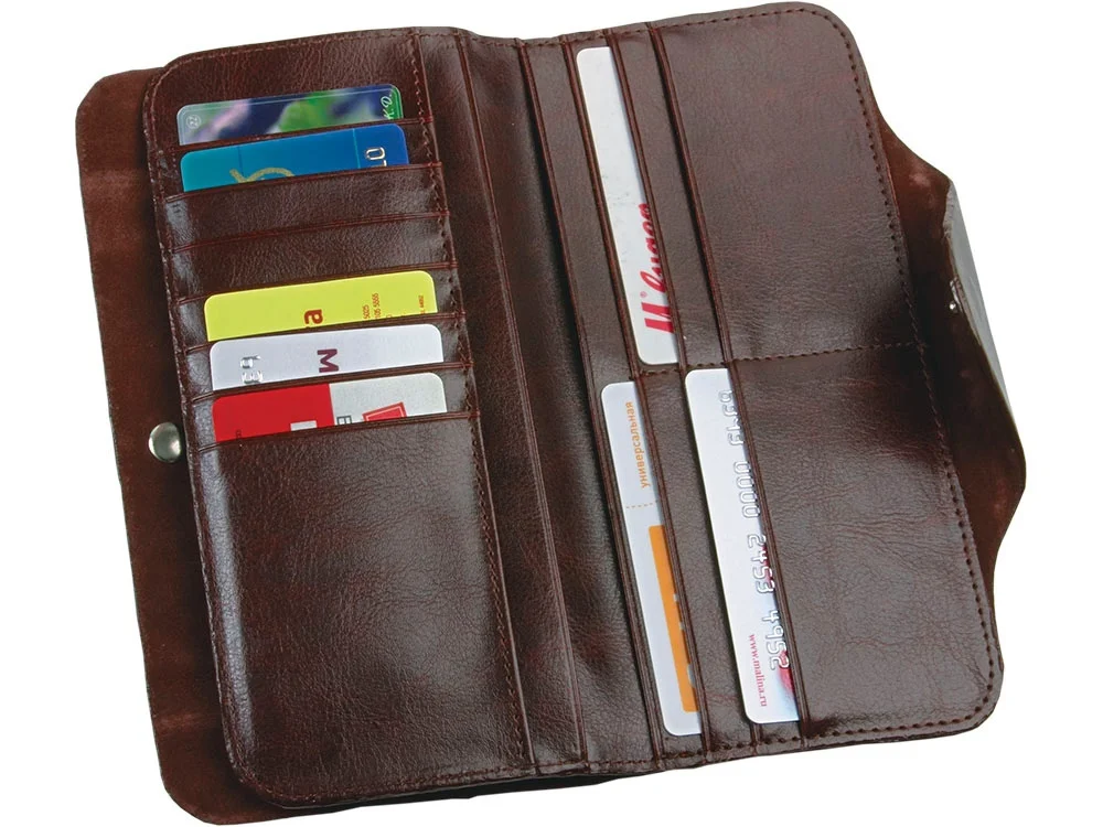 Набор «Адмирал»: трэвел-портмоне, подзорная труба, компас, коричневый, золотистый - фото 2