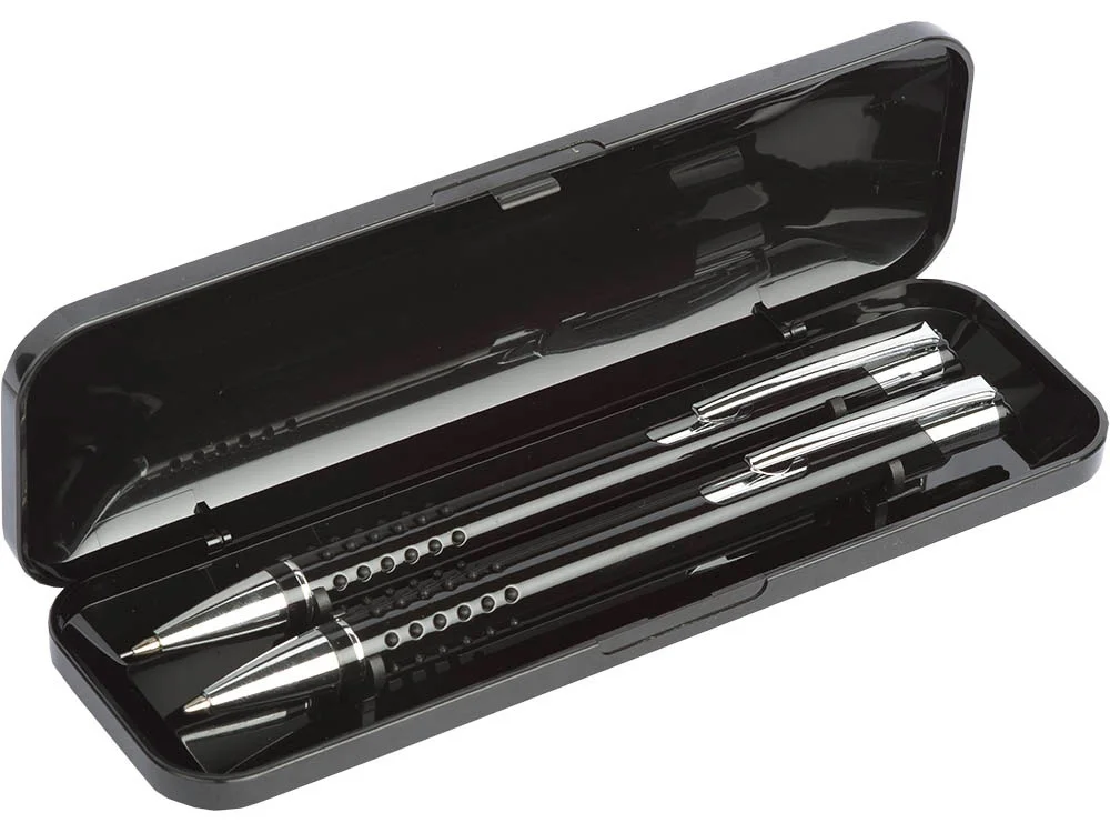 Набор письменных принадлежностей Онтарио черный/серебристый - фото 2